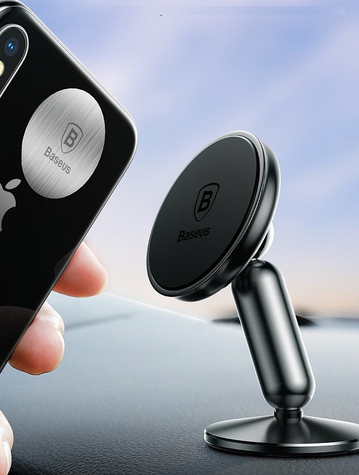 Support smartphone magnétique pour voiture. Rotation stéréo 360°
